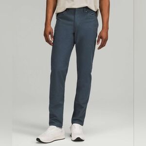 Lululemon Men's 34×31 ABC Slim-Fit 5 Pocket Pant Utilitech LM5ABNS Iron Blue